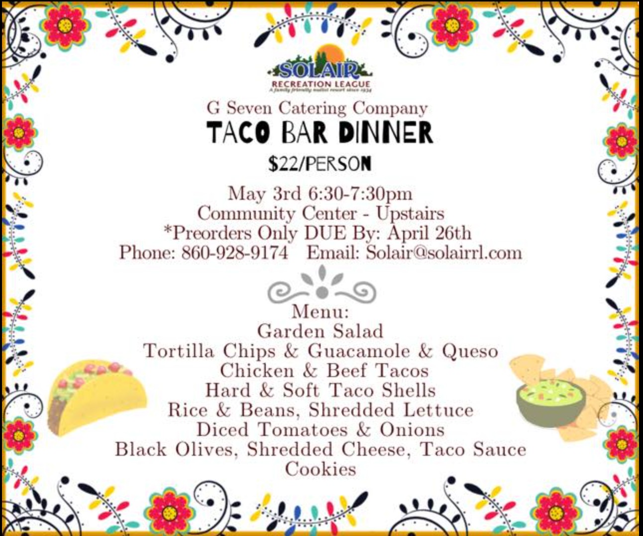 Taco Bar Diner Poster