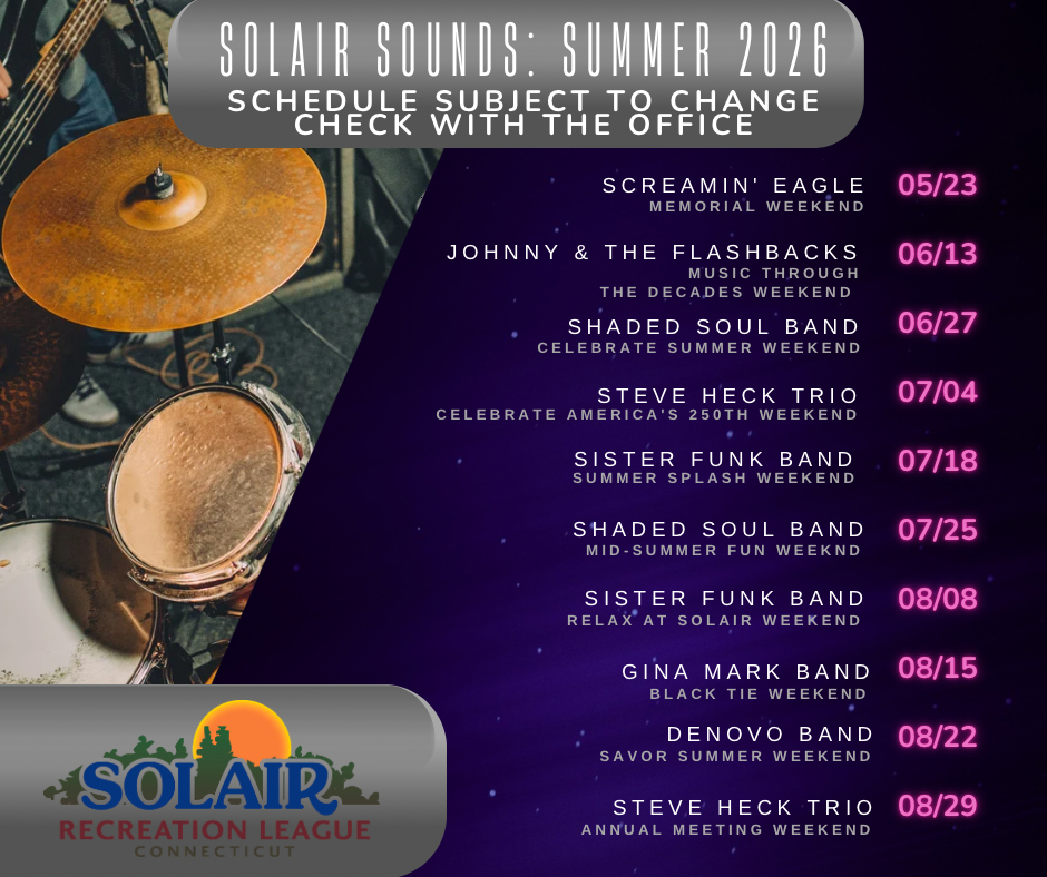 Band Lineup Summer of 2026
